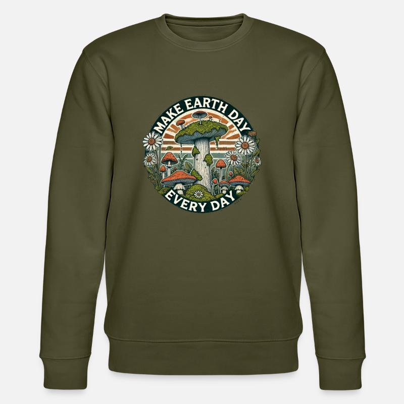 Make Earth Day Every Day - Stanley/Stella CHANGER Unisex Organic Sweatshirt - khaki