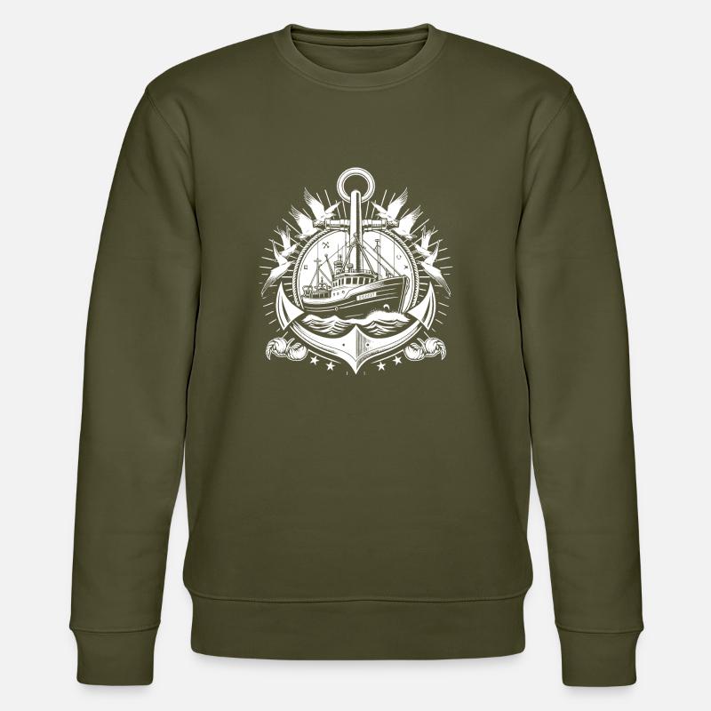 Fischerboot Logo - Stanley/Stella Unisex Bio-Sweatshirt CHANGER  - Khaki