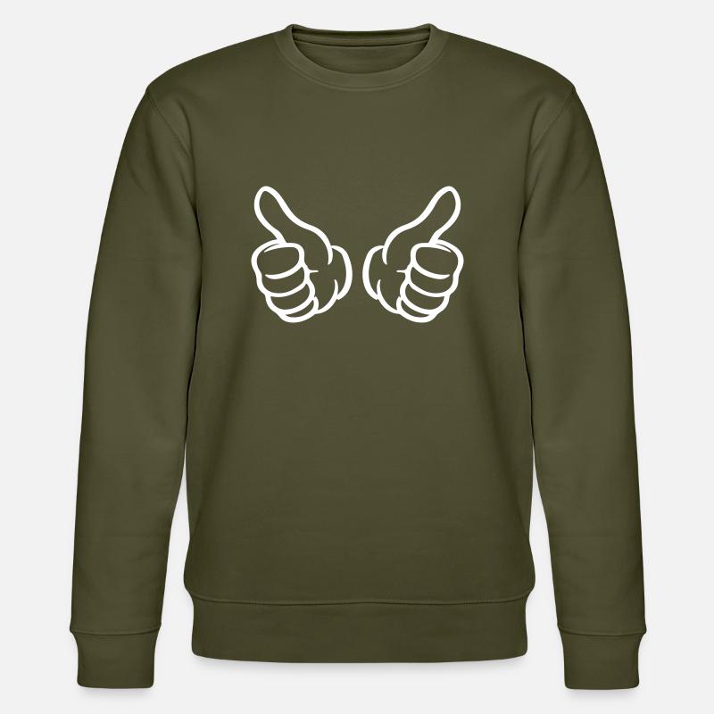 Daumen Hoch Hand - Stanley/Stella Unisex Bio-Sweatshirt CHANGER  - Khaki