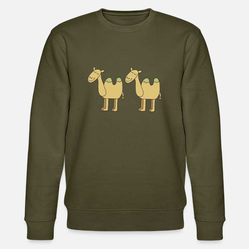 kamel zu zweit - Stanley/Stella Unisex Bio-Sweatshirt CHANGER  - Khaki