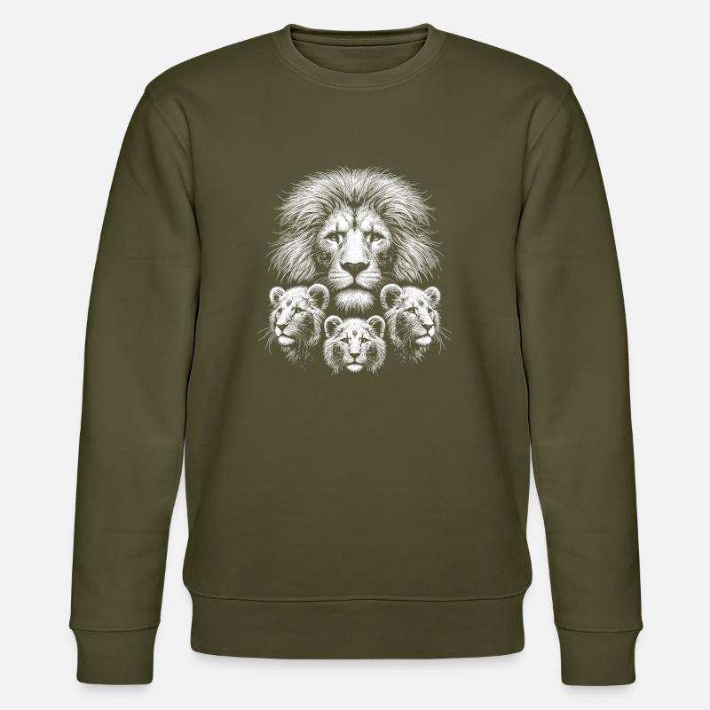 Löwe - Stanley/Stella Unisex Bio-Sweatshirt CHANGER  - Khaki