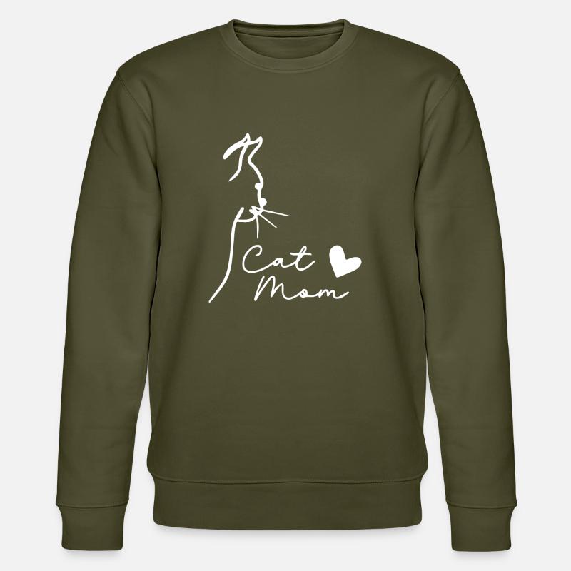 Maman chat - Sweat bio CHANGER Stanley/Stella Unisexe - kaki