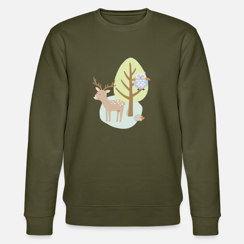 Patch_Hirsch2 - Stanley/Stella Unisex Bio-Sweatshirt CHANGER  - Khaki