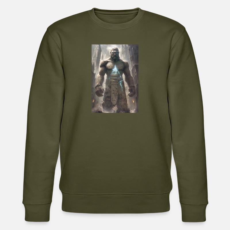 Golem jüdisch Judentum Geschenk - Stanley/Stella Unisex Bio-Sweatshirt CHANGER  - Khaki