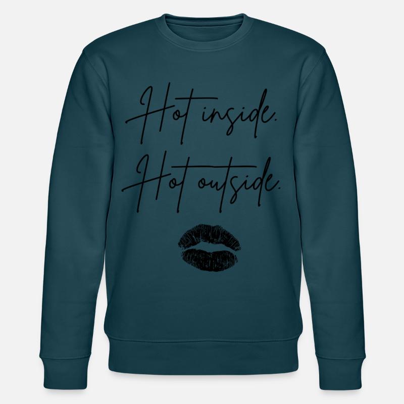 hot inside hot outside - Stanley/Stella Unisex Bio-Sweatshirt CHANGER  - Dunkles Petrol
