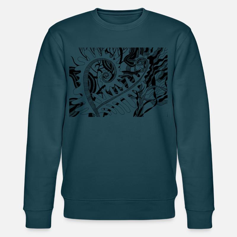 Fougère - Sweat bio CHANGER Stanley/Stella Unisexe - bleu pétrole foncé