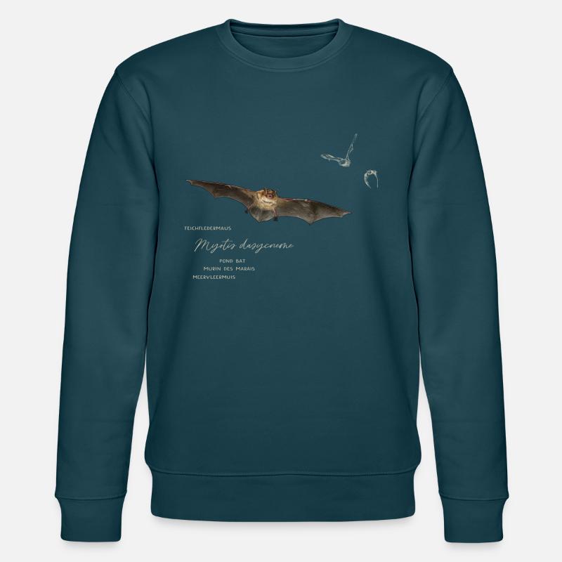 Teichfledermaus - Stanley/Stella Unisex Bio-Sweatshirt CHANGER  - Dunkles Petrol