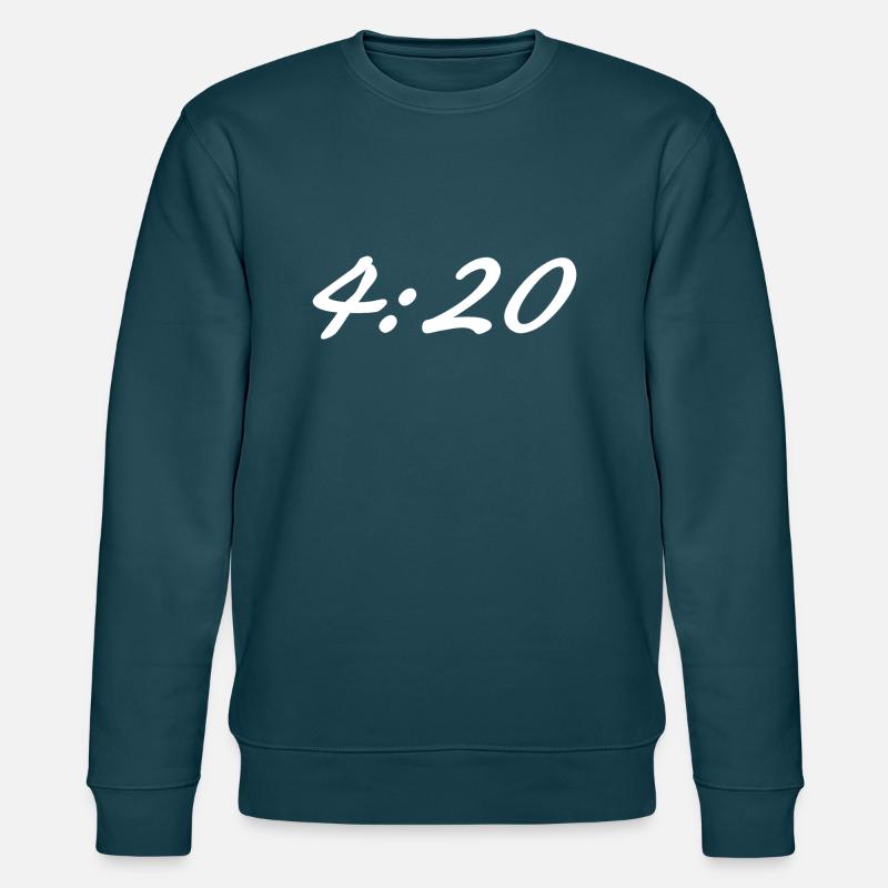 420 weis - Stanley/Stella Unisex Bio-Sweatshirt CHANGER  - Dunkles Petrol