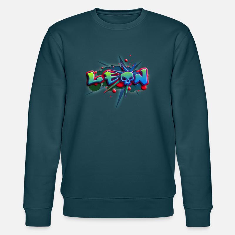 leon_a_012014 - Stanley/Stella Unisex Bio-Sweatshirt CHANGER  - Dunkles Petrol
