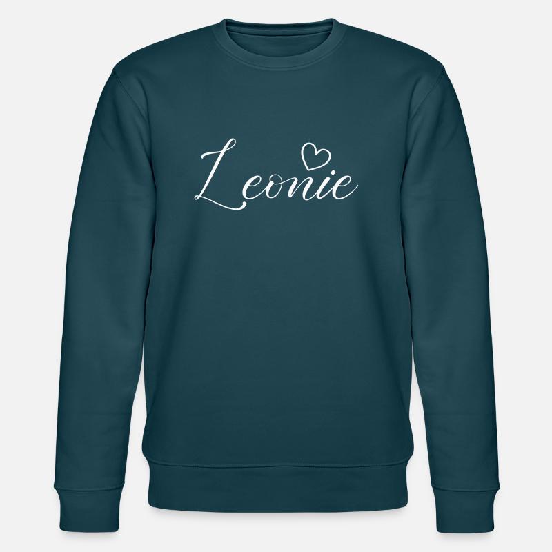 leonie name - Stanley/Stella Unisex Bio-Sweatshirt CHANGER  - Dunkles Petrol