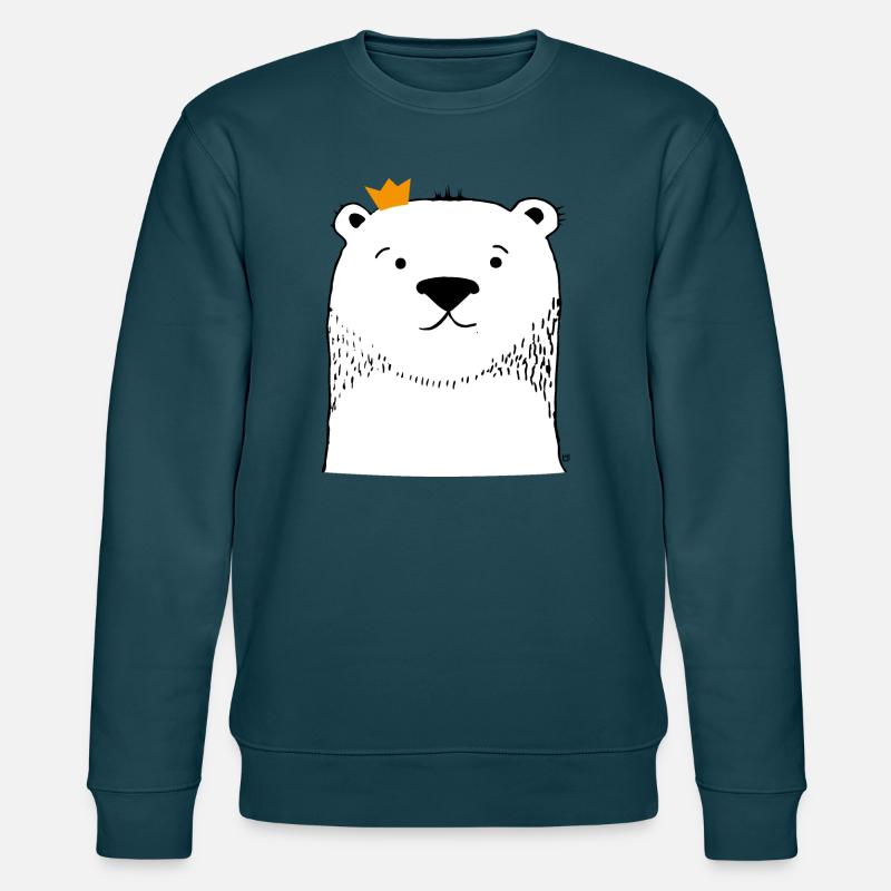 Theodore Eisbär - Stanley/Stella Unisex Bio-Sweatshirt CHANGER  - Dunkles Petrol