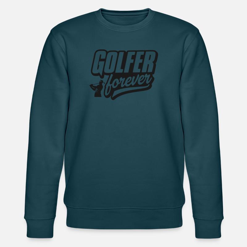 Golfer Forever Logo - Sweat bio CHANGER Stanley/Stella Unisexe - bleu pétrole foncé