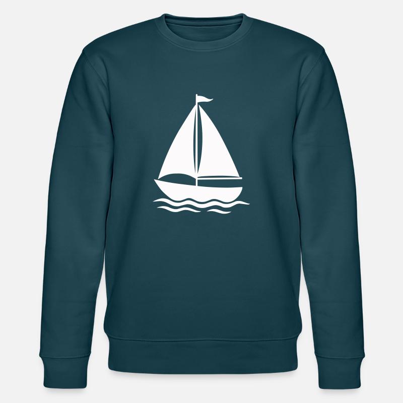 segelschiff - Stanley/Stella Unisex Bio-Sweatshirt CHANGER  - Dunkles Petrol
