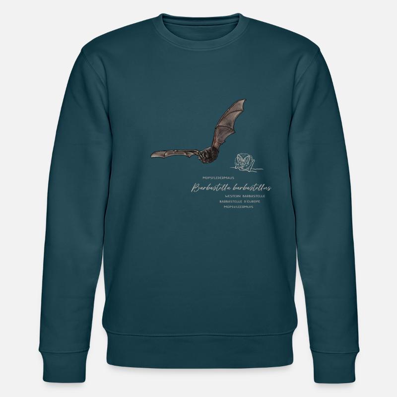 Mopsfledermaus - Stanley/Stella Unisex Bio-Sweatshirt CHANGER  - Dunkles Petrol