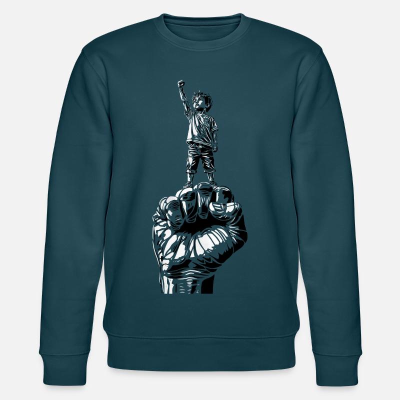 L’enfant rebelle - Sweat bio CHANGER Stanley/Stella Unisexe - bleu pétrole foncé
