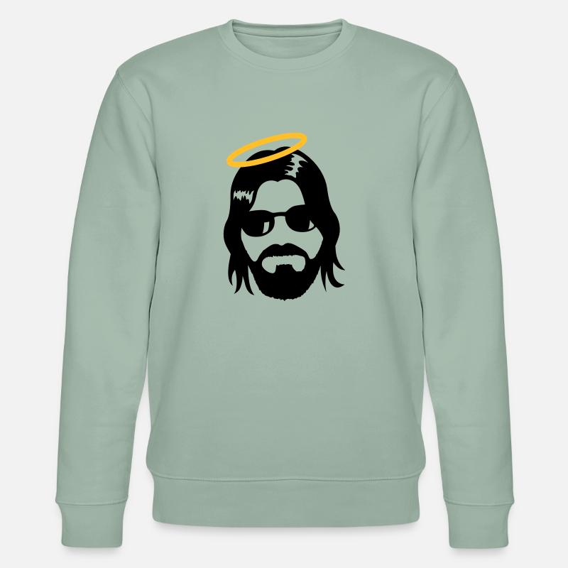 Holy Jesus - Stanley/Stella Unisex Bio-Sweatshirt CHANGER  - Helles Graugrün