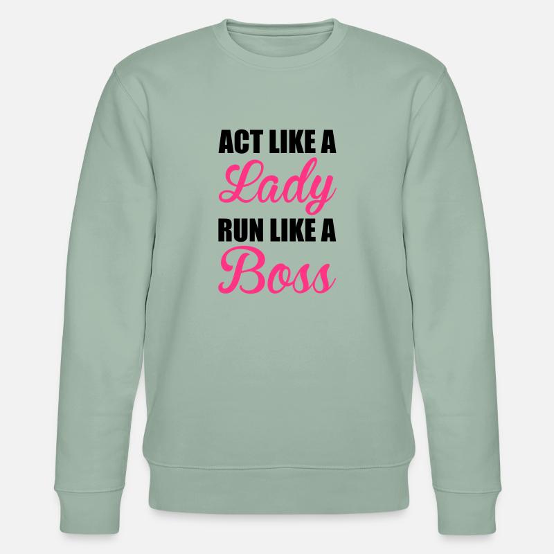Run - Stanley/Stella Unisex Bio-Sweatshirt CHANGER  - Helles Graugrün