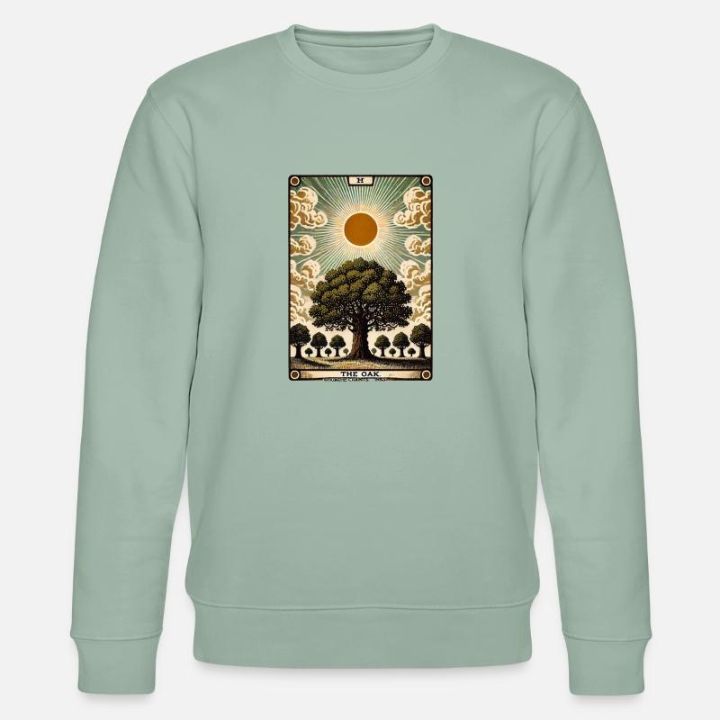 Die Eiche - Stanley/Stella Unisex Bio-Sweatshirt CHANGER  - Helles Graugrün