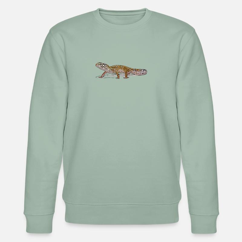 Leopardengecko - Stanley/Stella Unisex Bio-Sweatshirt CHANGER  - Helles Graugrün