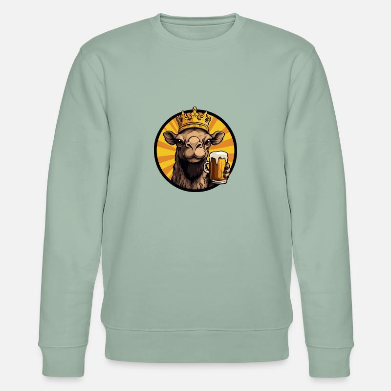 Kamel Bier - Stanley/Stella Unisex Bio-Sweatshirt CHANGER  - Helles Graugrün