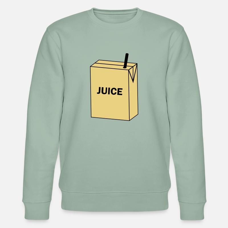 Safttüte, Juice - Stanley/Stella Unisex Bio-Sweatshirt CHANGER  - Helles Graugrün