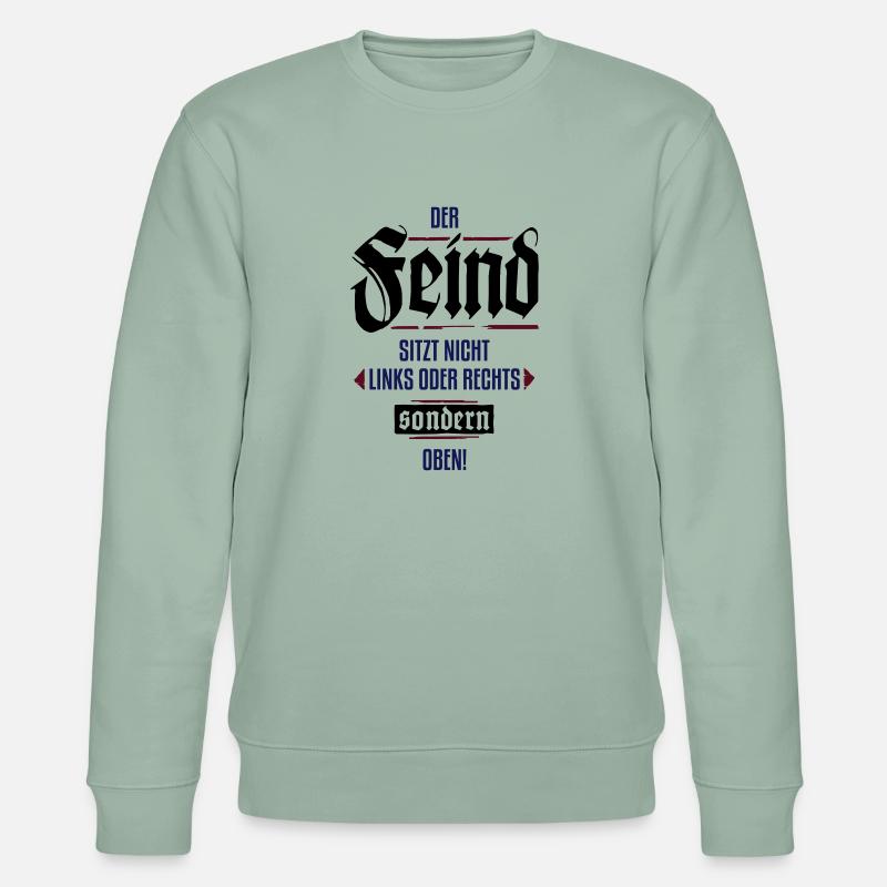 Nicht links oder rechtes - Stanley/Stella Unisex Bio-Sweatshirt CHANGER  - Helles Graugrün