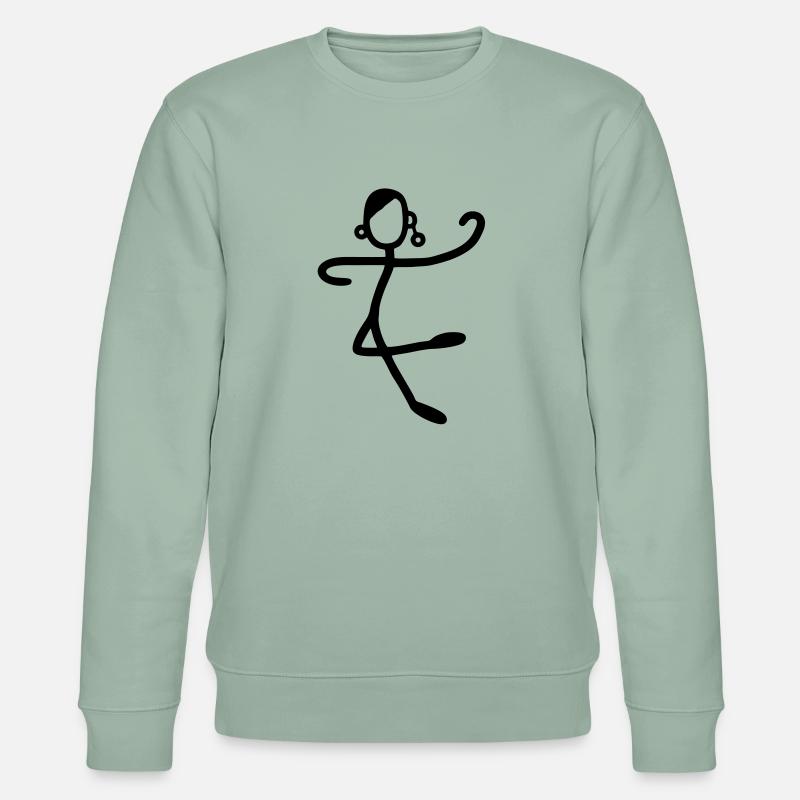 Täzerin abstrakt - Stanley/Stella Unisex Bio-Sweatshirt CHANGER  - Helles Graugrün