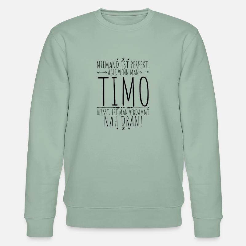 Timo perfekt - Stanley/Stella Unisex Bio-Sweatshirt CHANGER  - Helles Graugrün