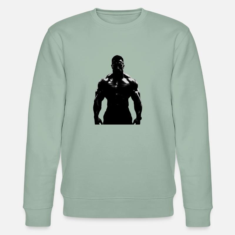 Bodybuilder 1 - Stanley/Stella Unisex Bio-Sweatshirt CHANGER  - Helles Graugrün
