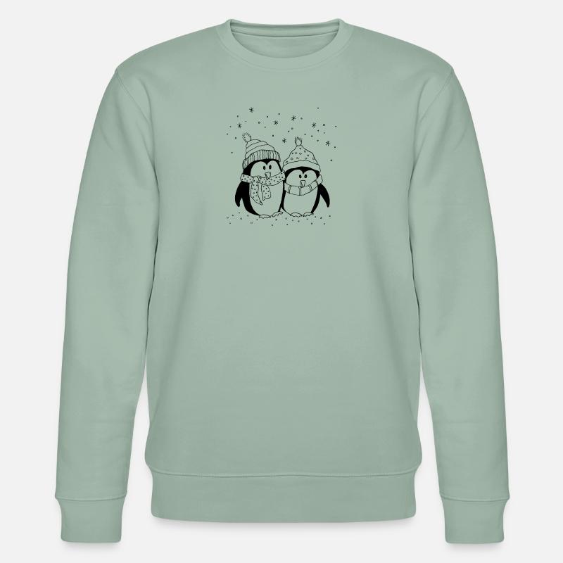pingouins - Sweat bio CHANGER Stanley/Stella Unisexe - vert de gris clair