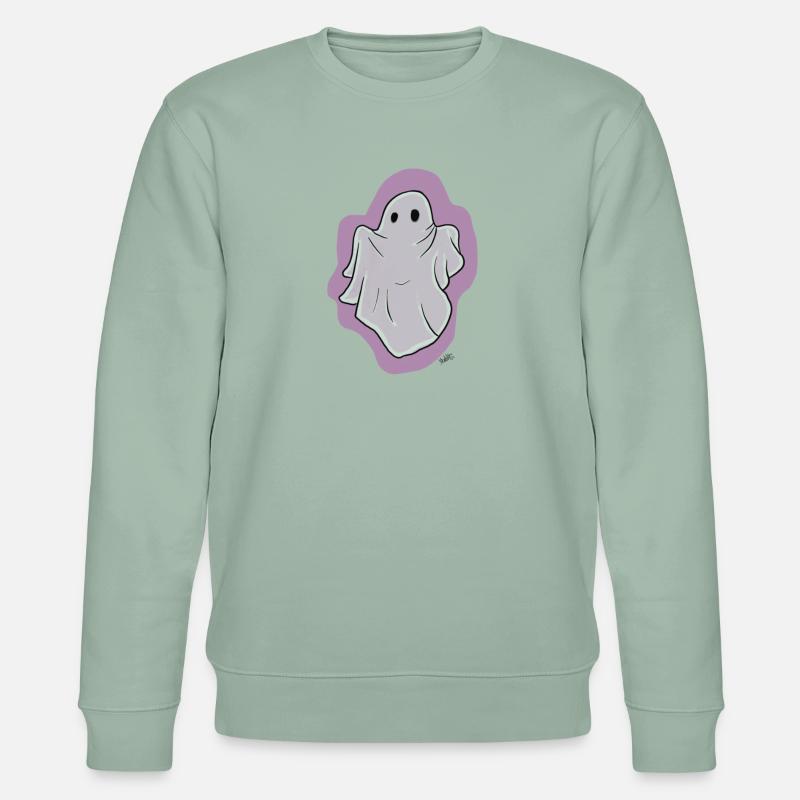 Boo! - Stanley/Stella Unisex Bio-Sweatshirt CHANGER  - Helles Graugrün
