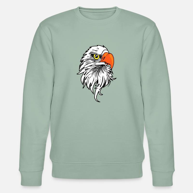 bande dessinée aigle - Sweat bio CHANGER Stanley/Stella Unisexe - vert de gris clair