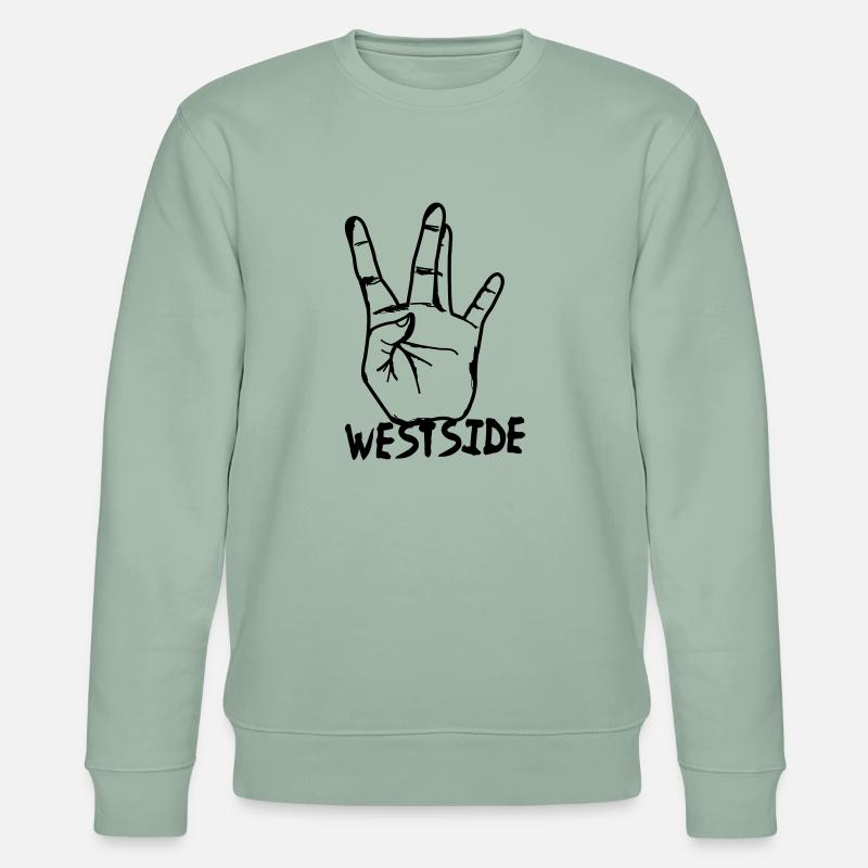 westcoast hand - Stanley/Stella Unisex Bio-Sweatshirt CHANGER - Helles Graugrün