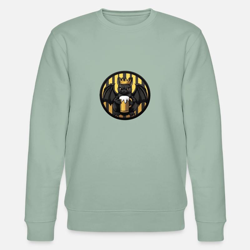 Fledermaus Bier - Stanley/Stella Unisex Bio-Sweatshirt CHANGER  - Helles Graugrün