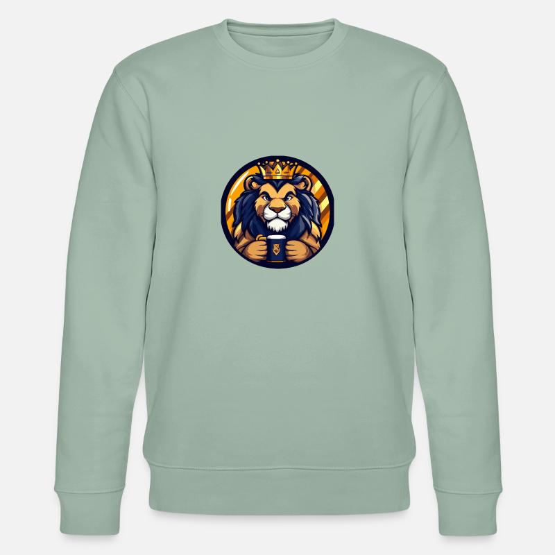 Löwe Bier - Stanley/Stella Unisex Bio-Sweatshirt CHANGER  - Helles Graugrün