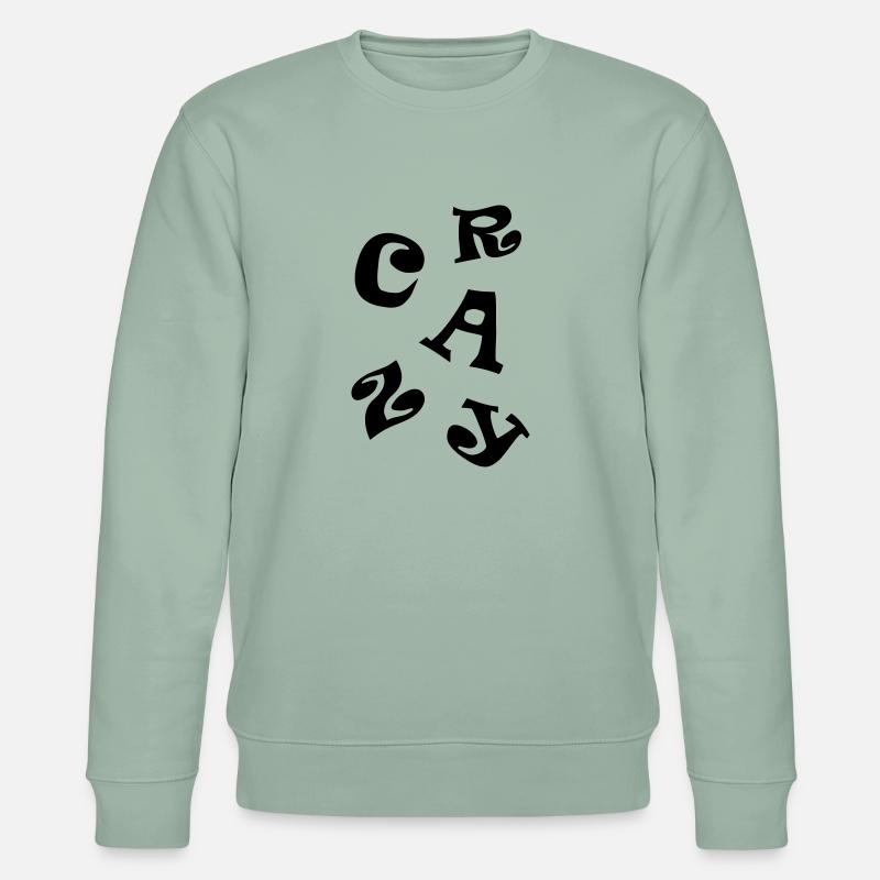 Crazy - Stanley/Stella Unisex Bio-Sweatshirt CHANGER  - Helles Graugrün