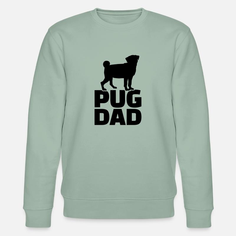 Mops - Stanley/Stella Unisex Bio-Sweatshirt CHANGER  - Helles Graugrün