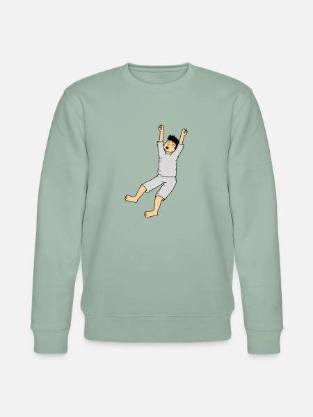 Man in pajamas - Stanley/Stella CHANGER Unisex Organic Sweatshirt - aloe