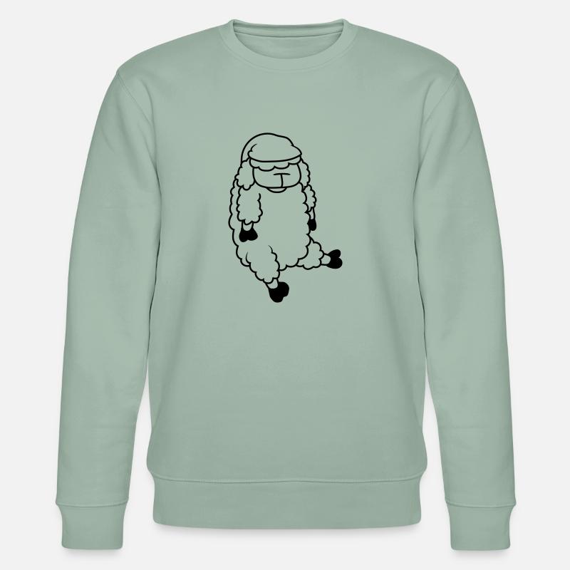 Sleeping Sheep Sleeping Cap - Stanley/Stella CHANGER Unisex Organic Sweatshirt - aloe