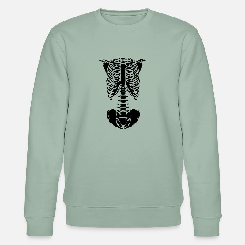 Skelett - Stanley/Stella Unisex Bio-Sweatshirt CHANGER  - Helles Graugrün