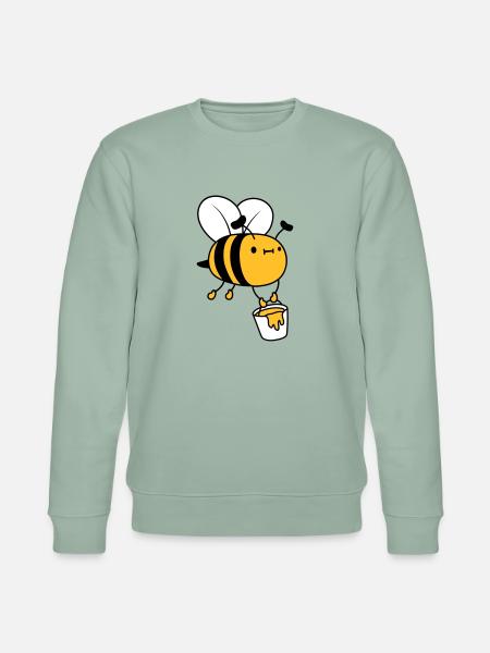 Honey Bucket Bee - Stanley/Stella CHANGER Unisex Organic Sweatshirt - aloe