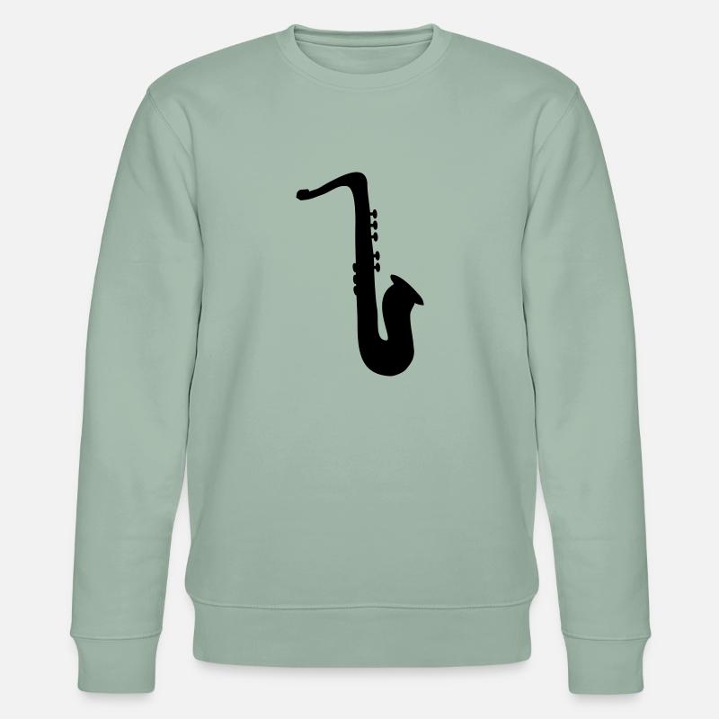 saxophone - Stanley/Stella Unisex Bio-Sweatshirt CHANGER  - Helles Graugrün