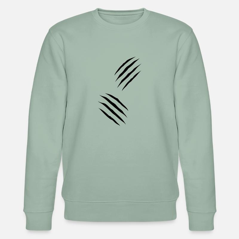 Two_Claws - Stanley/Stella Unisex Bio-Sweatshirt CHANGER  - Helles Graugrün