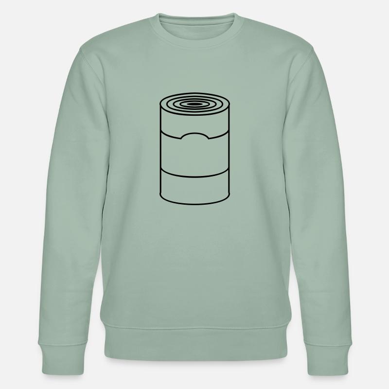 Dose / can (1c) - Stanley/Stella Unisex Bio-Sweatshirt CHANGER  - Helles Graugrün