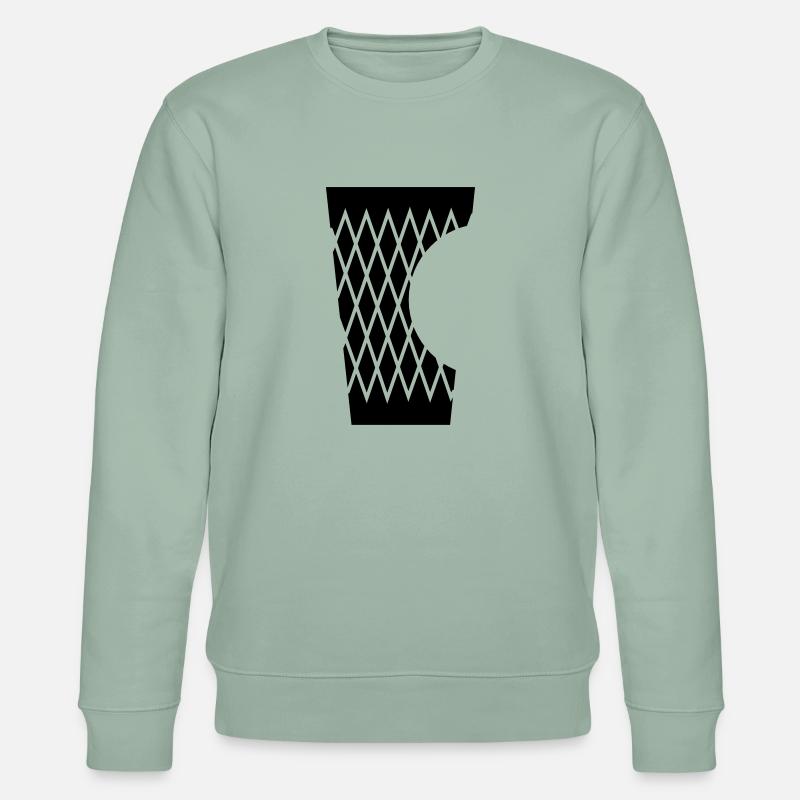 Geripptes mit Biss - Stanley/Stella Unisex Bio-Sweatshirt CHANGER  - Helles Graugrün