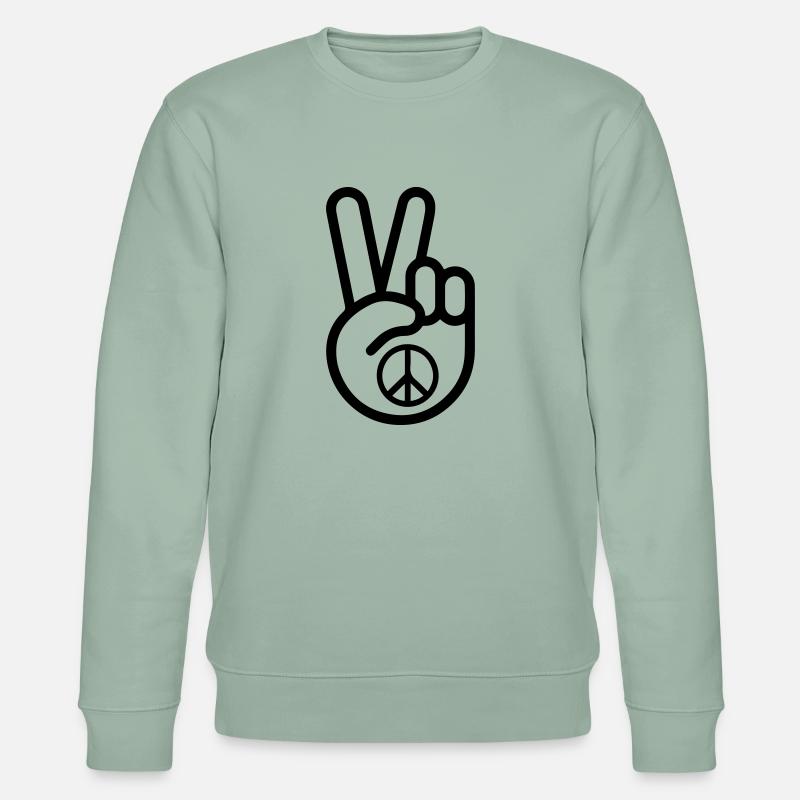 peacehand - Stanley/Stella Unisex Bio-Sweatshirt CHANGER - Helles Graugrün