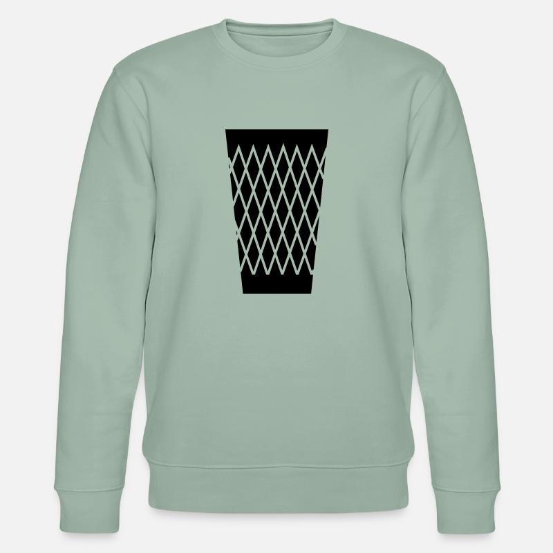 Geripptes - Schoppe Glas - Stanley/Stella Unisex Bio-Sweatshirt CHANGER  - Helles Graugrün