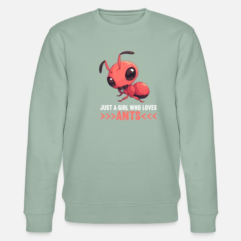 Fourmis fourmis - Sweat bio CHANGER Stanley/Stella Unisexe - vert de gris clair