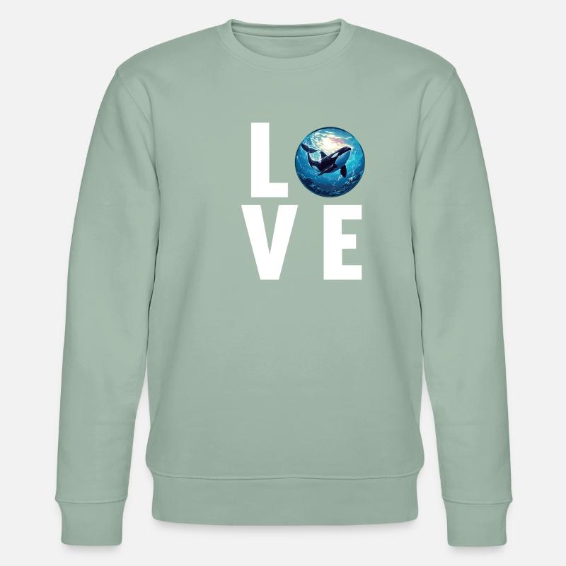 Orcas Orca - Stanley/Stella CHANGER Unisex Organic Sweatshirt - aloe