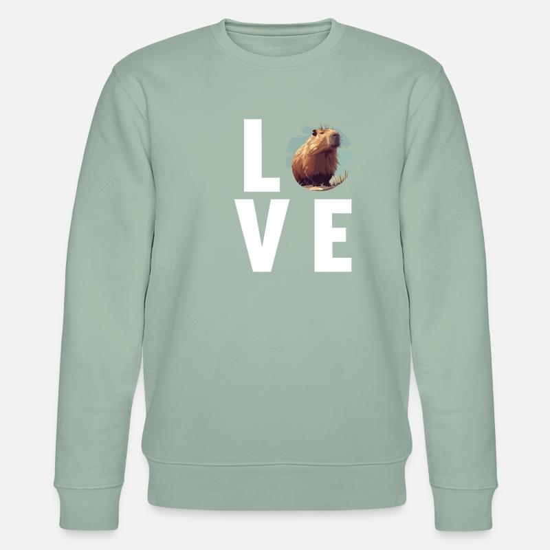 Capybaras Capybara - Sweat bio CHANGER Stanley/Stella Unisexe - vert de gris clair